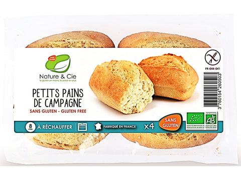 ORGANIC COUNTRY BREAD ROLLS 4PC (#125217)