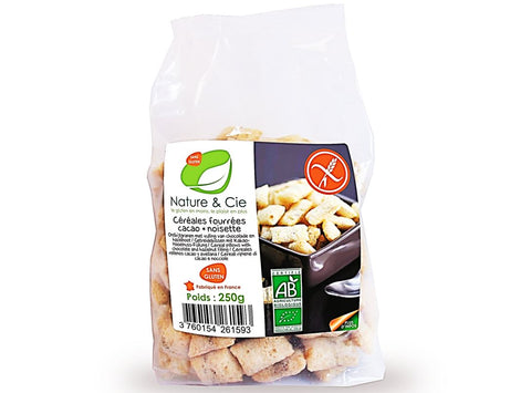 HAZELNUT COCOA FILLED CEREAL 250G (#125223)