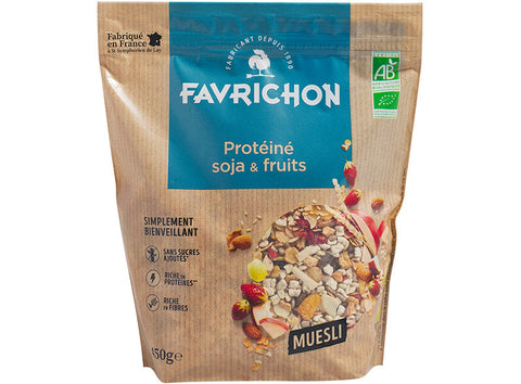 ORGANIC PROTEIN SOY FRUITS MUESLI 500G (#122175)