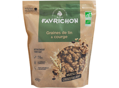 ORGANIC FLAX SEEDS SQUASH MUESLI 450G (#122171)
