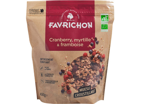 ORGANIC CRANBERRY BLUEBERRY MUESLI 450G (#122168)