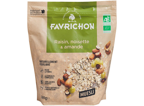 ORGANIC RAISIN HAZELNUT MUESLI 500G (#122163)