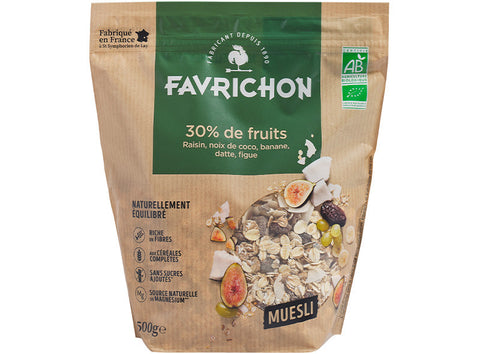ORGANIC 30% FRUIT MUESLI 500G (#122188)