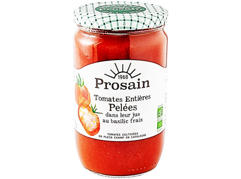 WHOLE PEELED TOMATOES BASIL 630G (#125730)