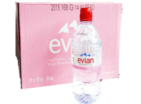 EVIAN SPORT NATURAL MINERAL WATER 750ML (#123292)