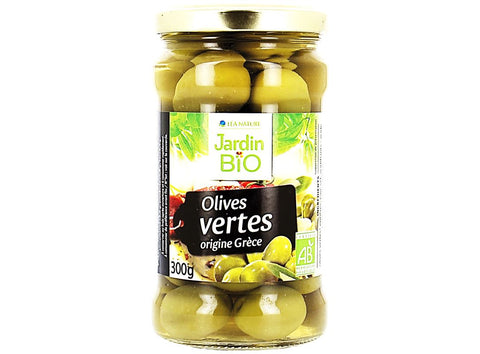 GREEK GREEN OLIVES 300G (#123953)