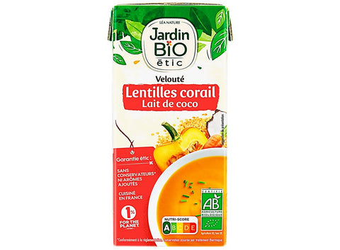 CORAL LENTIL COCONUT MILK VELOUTÃ‰ 33CL (#123559)