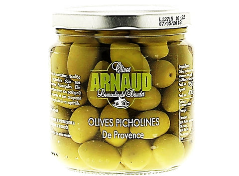 PICHOLINE GREEN OLIVES 430G (#124855)