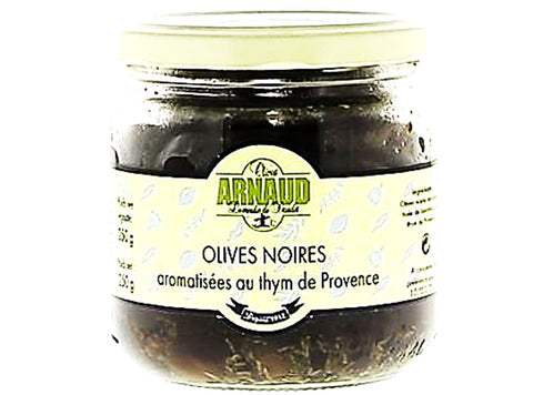 BLACK OLIVES WITH THYME 250G (#124859)
