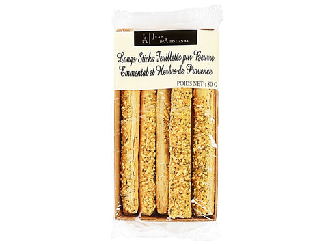 PUFF PASTRY STICKS EMMENTAL HERBS 80G (#126664)