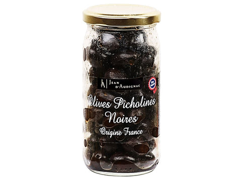 BLACK PICHOLINE OLIVES 200G (#126437)