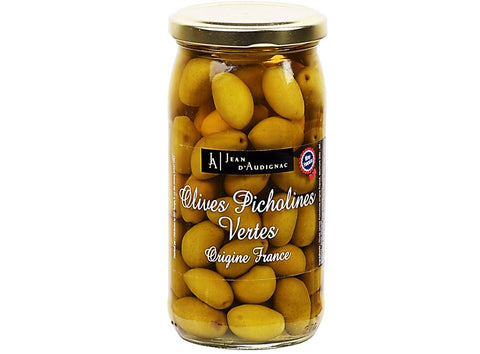 GREEN PICHOLINE OLIVES 200G (#126406)