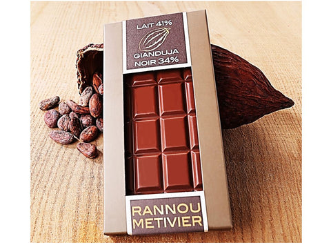 GIANDUJA MILK CHOCOLATE BAR 100G (#125917)