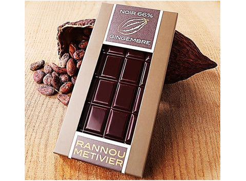 GINGER DARK CHOCOLATE BAR 100G (#125934)
