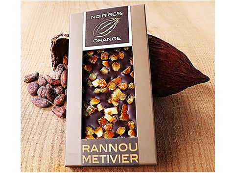 ORANGE DARK CHOCOLATE BAR 100G (#125937)