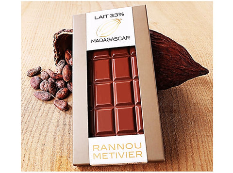 MADAGASCAR MILK CHOCOLATE BAR 100G (#125872)