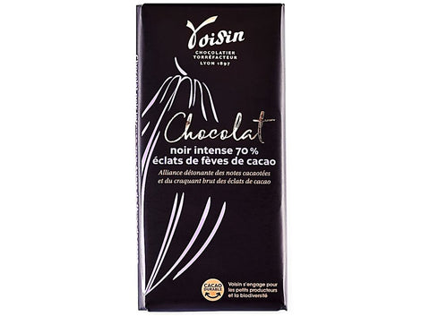 INTENSE DARK CHOC BAR CACAO NIBS 100G (#124867)