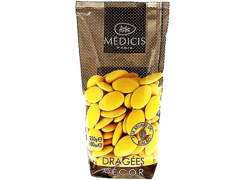 SAFFRON YELLOW DRAGÃ‰ES CHOCOLATE 250G (#124872)