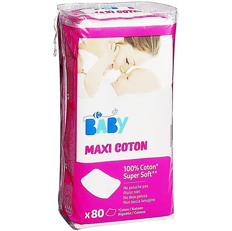 MAXI COTTON SQUARES 80PC (#118389)