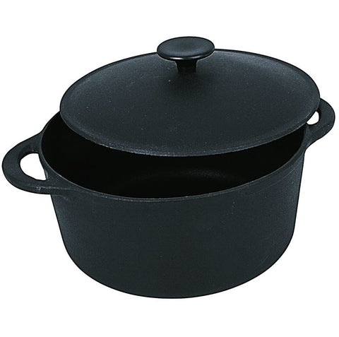 CAST IRON ROUND CASSEROLE 5L (#119597)
