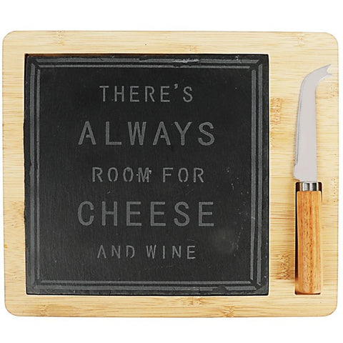 CUTTING BOARD WITH CHEESE KNIFE (#119591)