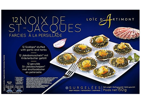 STUFFED QUEEN SCALLOPS WITH PARSLEY 150G (#122248)