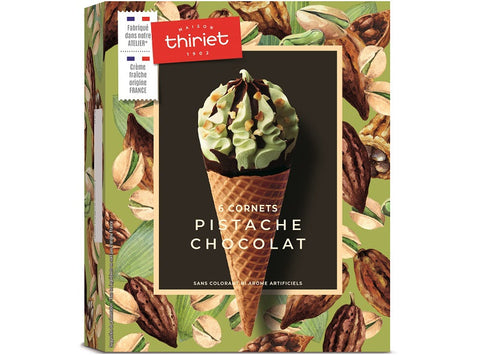 CONES CLASSICO PISTACHIO-CHOCOLATE 420G 6PC (#120627)