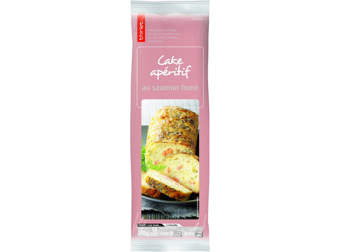 SAVOURY APPETIZER CAKE WITH SMOKED SALMON 240G 10 SLICES (#113005)