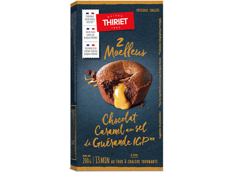 SALTED CARAMEL AND CHOCOLATE FONDANT CAKES 200G 2 PIECES (#113006)