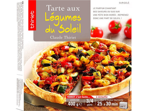 SAVOURY TART MEDITERRANEAN VEGETABLES 400G 3-4 PORTIONS (#113025)