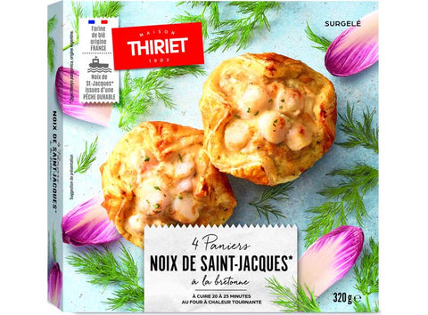 SAVOURY PUFF PASTRY W SCALLOPS BRETTON STYLE 320G 4 PIECES (#113028)