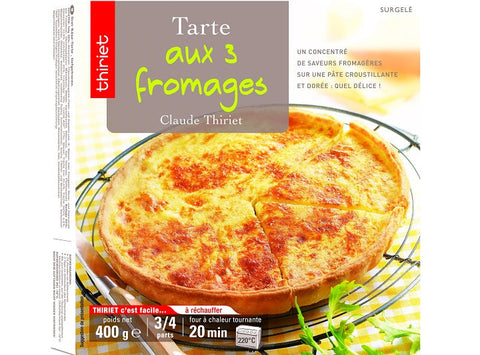 SAVOURY PIE 3 CHEESES 400G 3-4 PORTIONS (#113029)