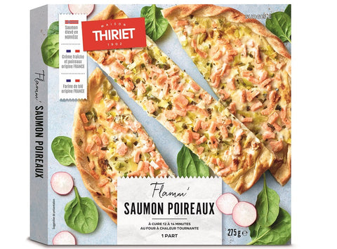 ALSATIAN-STYLE FLAMMEKUECHE WITH SALMON-LEEK 275G 1 PORTION (#113030)