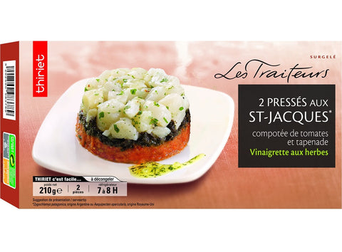 TERRINE STARTERS WITH SCALLOPS TOMATO COMPOTE 210G 2 PIECES (#113031)