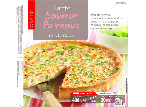 SAVOURY TART WITH SALMON-LEEK 400G 3-4 PORTIONS (#113039)