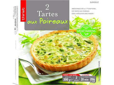 SAVOURY TARTS WITH LEEK 300G 2 PIECES (#113040)