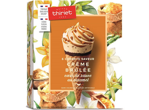 CONES CREME BRULEE 462G 6PC (#120633)