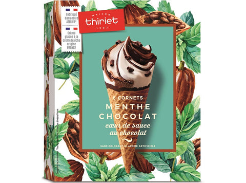 CONES CHOCOLATE MINTH 474G 6PC (#120640)