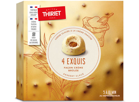 EXQUIS DESSERT CREME BRULEE 340G 4 PIECES (#113047)
