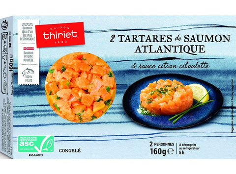 TARTARS ATHLANTIC SALMON LEMON-CHIVE SAUCE 160G 2 PIECES (#113059)