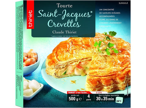 SAVOURY TART WITH SCALLOPS-SHRIMPS 500G 4 PORTIONS (#113061)