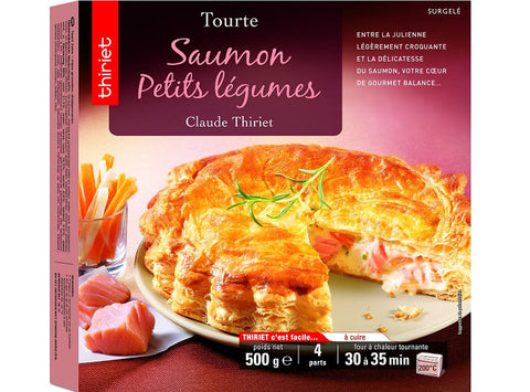SAVOURY PIE WITH SALMON-VEGETABLES 500G 4 PORTIONS (#113062)