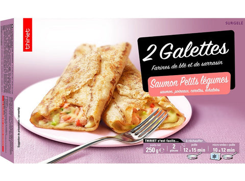 STUFFED BUCKWHEAT GALETTES SALMON-VEGETABLES 250G 2 PIECES (#113077)