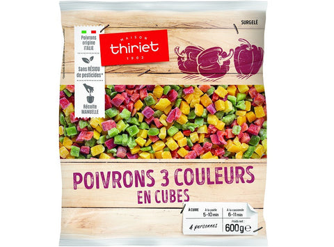 DICED BELL PEPPERS 3 COLOURS 600G 4 PORTIONS (#113104)