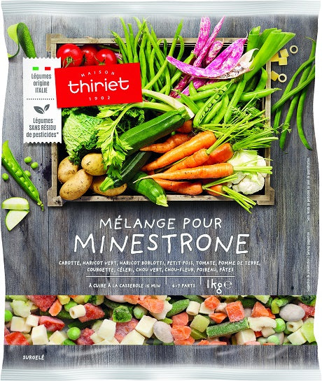 VEGETABLE MIX FOR MINESTRONE 1KG 6-7 PORTIONS (#113128)