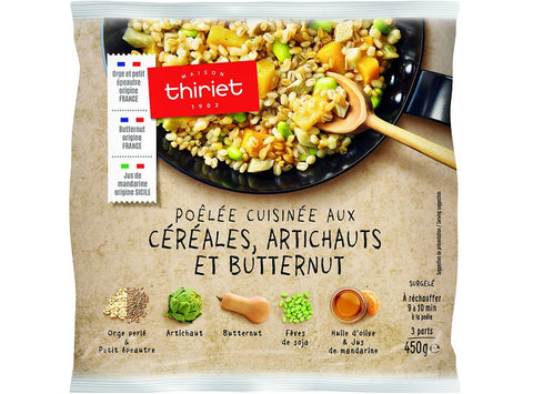 PAN-FRIED CEREALES ARTICHOKES BUTTERNUT 450G 3 PORTIONS (#113161)