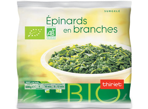 ORGANIC COOKED SPINACH LEAVES WITH CREAM SAUCE 600G (#113162)