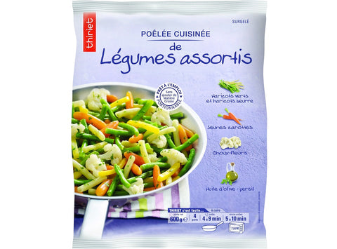 PAN-FRIED MIXED VEGETABLES 600G 4 PORTIONS (#113168)