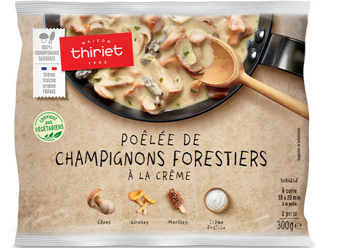 PAN-FRIED MIXED FOREST MUSHROOM WITH CREAM 300G 2 PORTIONS (#113172)