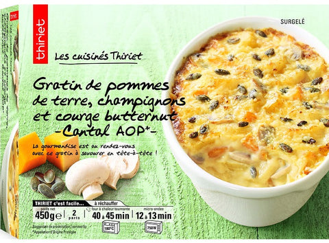 POTATOES MUSH BUTTERNUT W PDO CANTAL GRATIN 450G 2 PORTIONS (#113177)